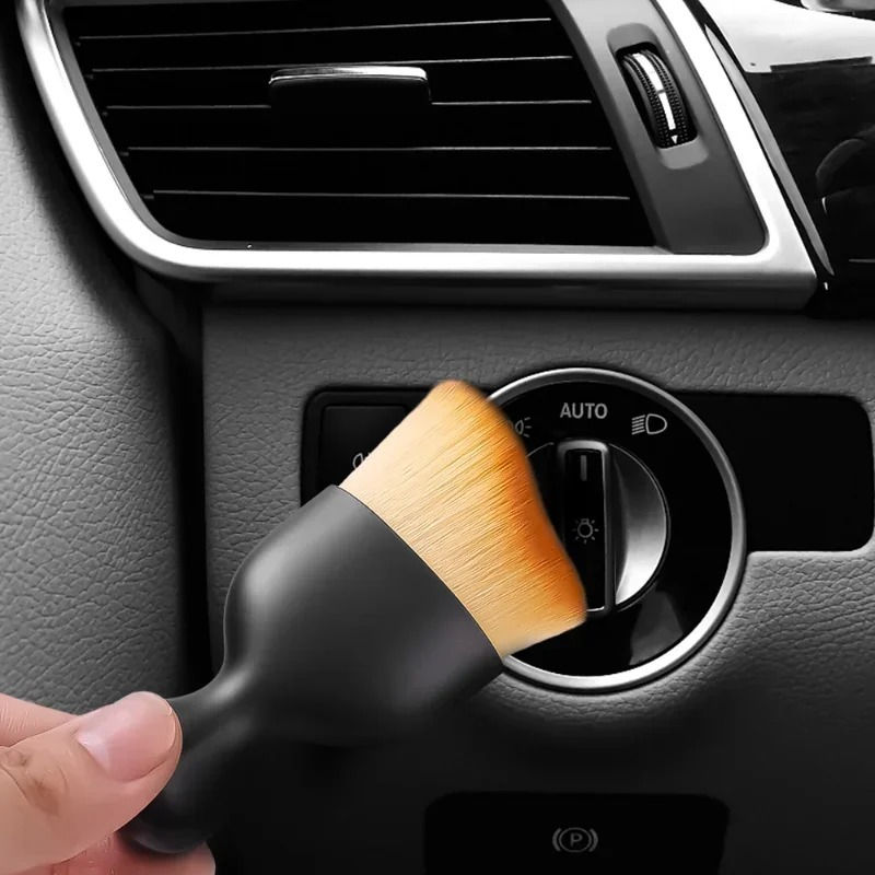 Thumbnail: New Car Interior Cleaning Brush Air Conditioner Outlet Keyboard Soft Fur Dust Re