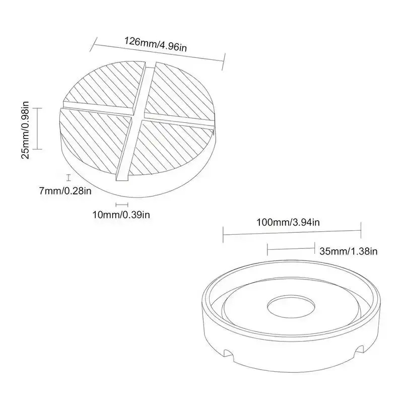 Thumbnail: Car Lift Jack Stand Pads Black Rubber Slotted Floor Pad Frame Rail Adapte Auto S