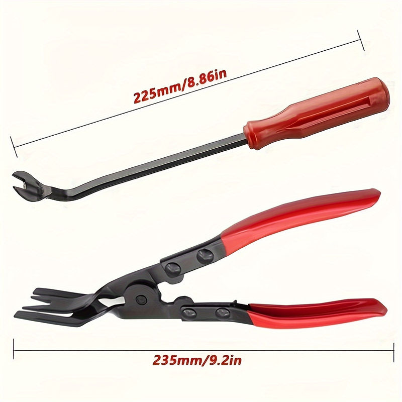 Thumbnail: Car Door Nail Puller Fastener Jaw Screwdriver Set Clip Pliers Tool Dashboards In