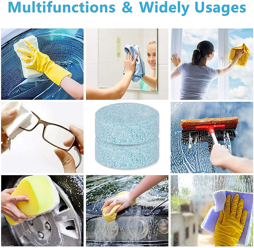 Thumbnail: Windshield Washer Fluid for Car and Home, 30 Pieces Car Glass Wiper Fluid C..
