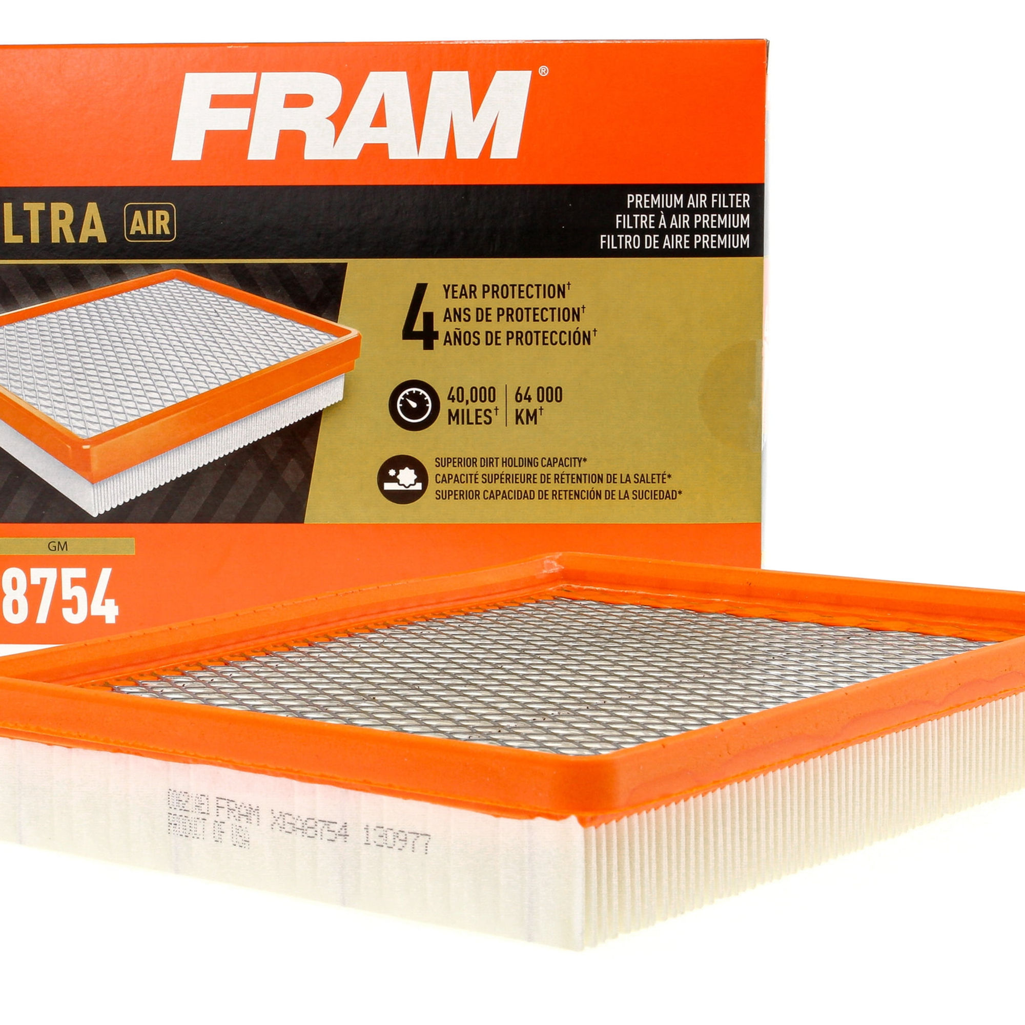 FRAM Ultra Air XGA8754, Premium Engine Air Filter, for Buick, Chevrolet, Po..