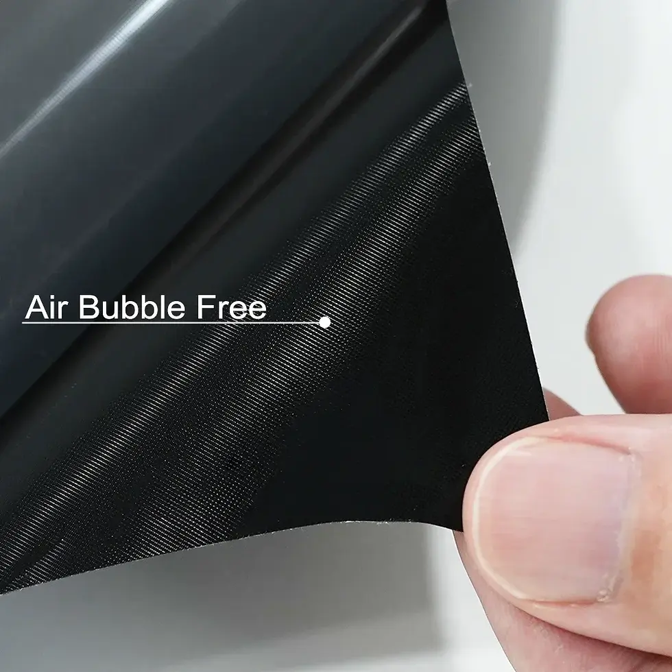 Thumbnail: Car Wrapping Film Glossy Black Vinyl Film Bubble Free Auto DIY Decal PET Sticker