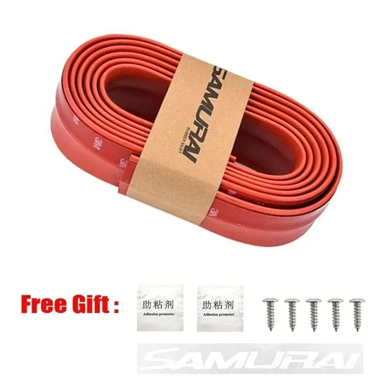 Thumbnail: Universal Carbon Fiber Front Bumper Lip Protector Scratch Collision Resistant Ea