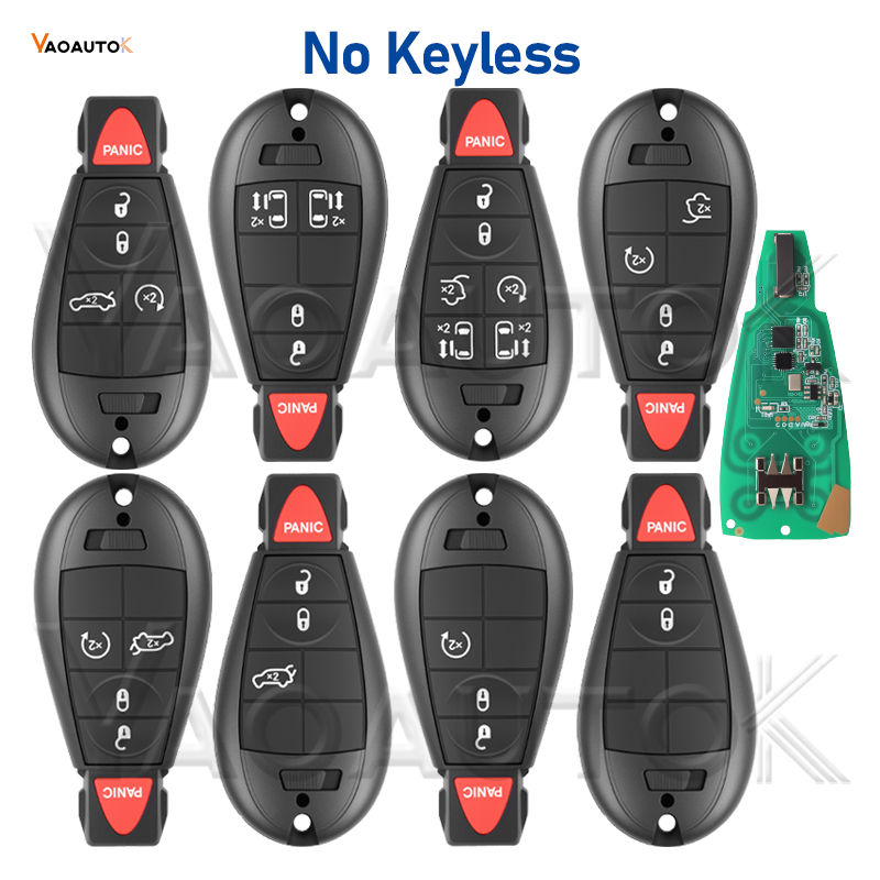 Half Keyless Car Key fit Dodge Jeep Chrysler Ram Magnum Commander 300 Voyager Gr
