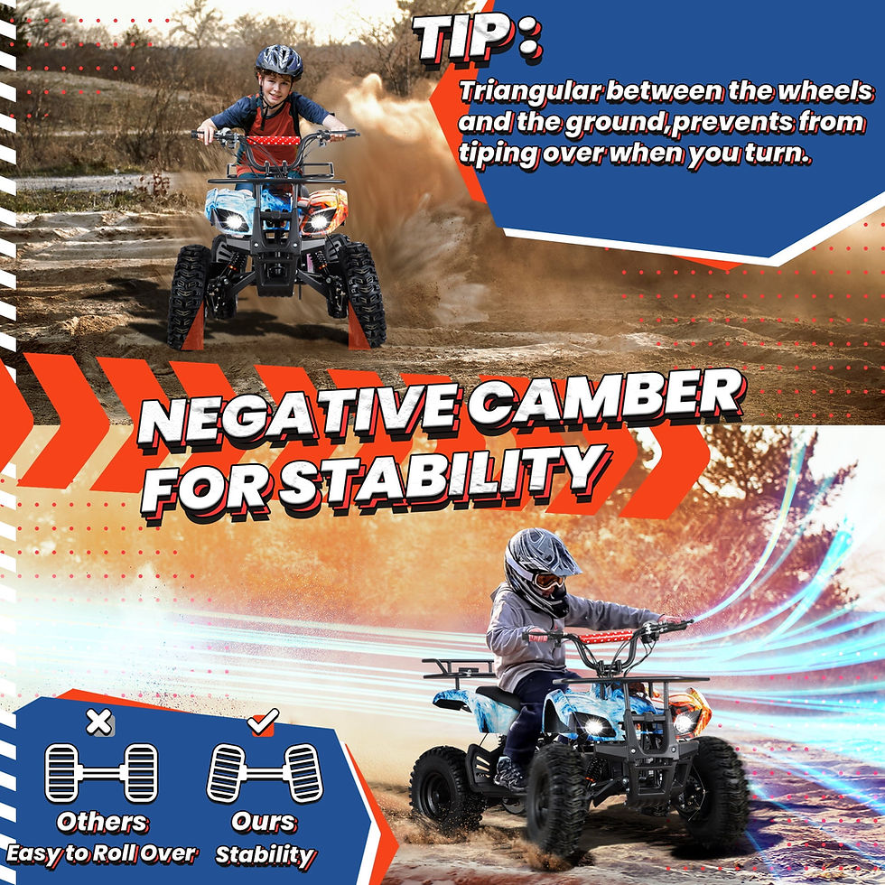 Thumbnail: 500W Dirt Quad - 36V Powered Ride-on, Electric 4-Wheeler for Kids Teenager,..