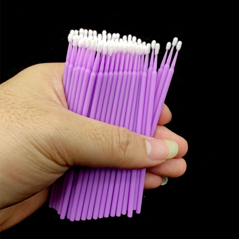 Thumbnail: 100Pcs Up Paint Micro Brush Tips 1.5mm Mini Car Touch Up Paint Micro Brush Purpl