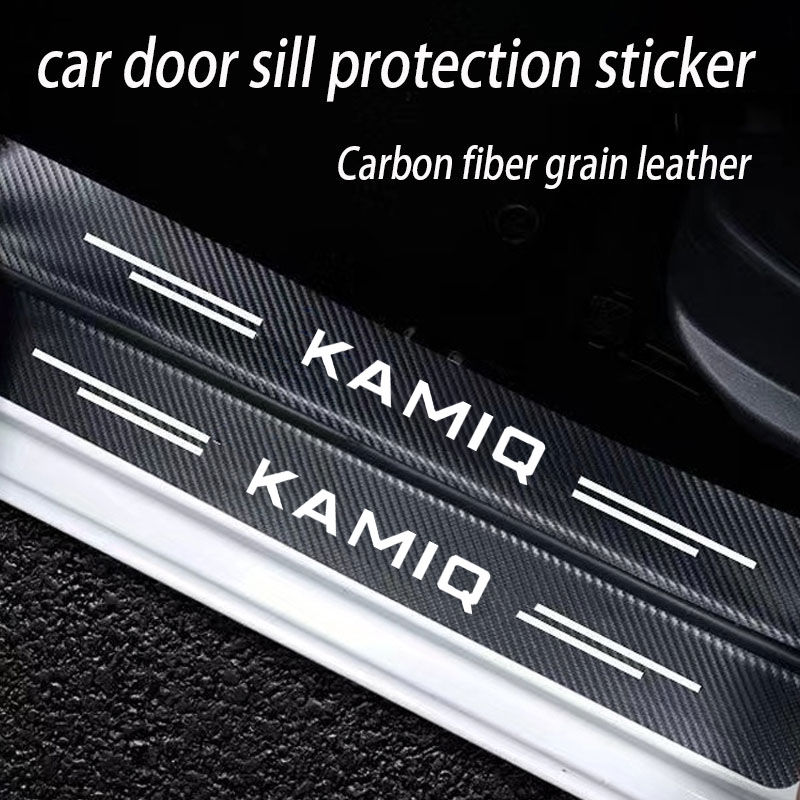 Thumbnail: Car Door Sill Protector Welcome Pedal Cover Anti-drity Anti-scratch Strip Protec