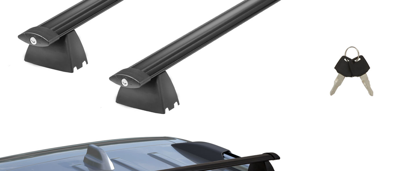 SucceBuy Roof Rack Cross Bars, Compatible with 2011-2021 Jeep Grand Cherokee wit