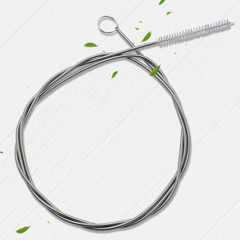 Thumbnail: Car Drain Hole Spring Pipe Dredging Tool Flexible Unclogging Snake Aid Grab Tras