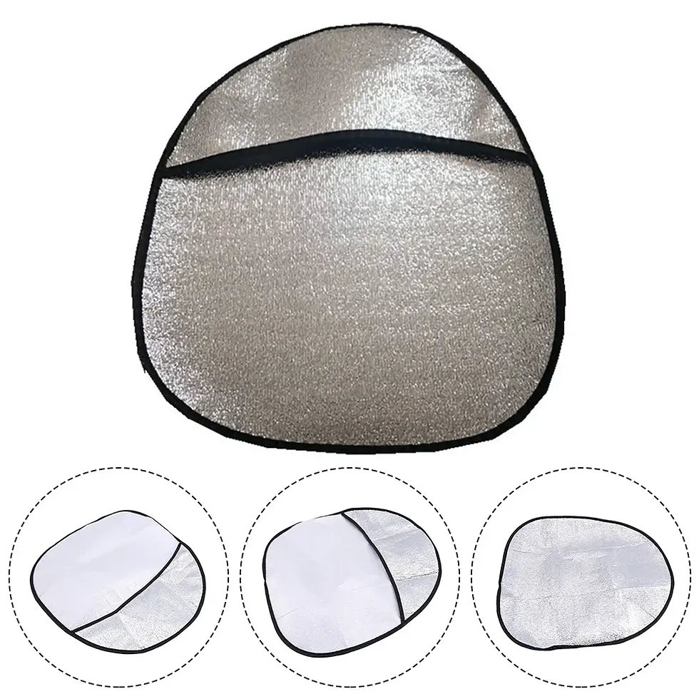 Thumbnail: Universal Car Steering Wheel Sunshade Cover Foldable Shield Car Steering Wheel R