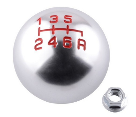 Thumbnail: Aluminum 5/6 Speed JDM Ball Shape Shift Gear Knob M10*1.5 For Honda Fit Civic Ci