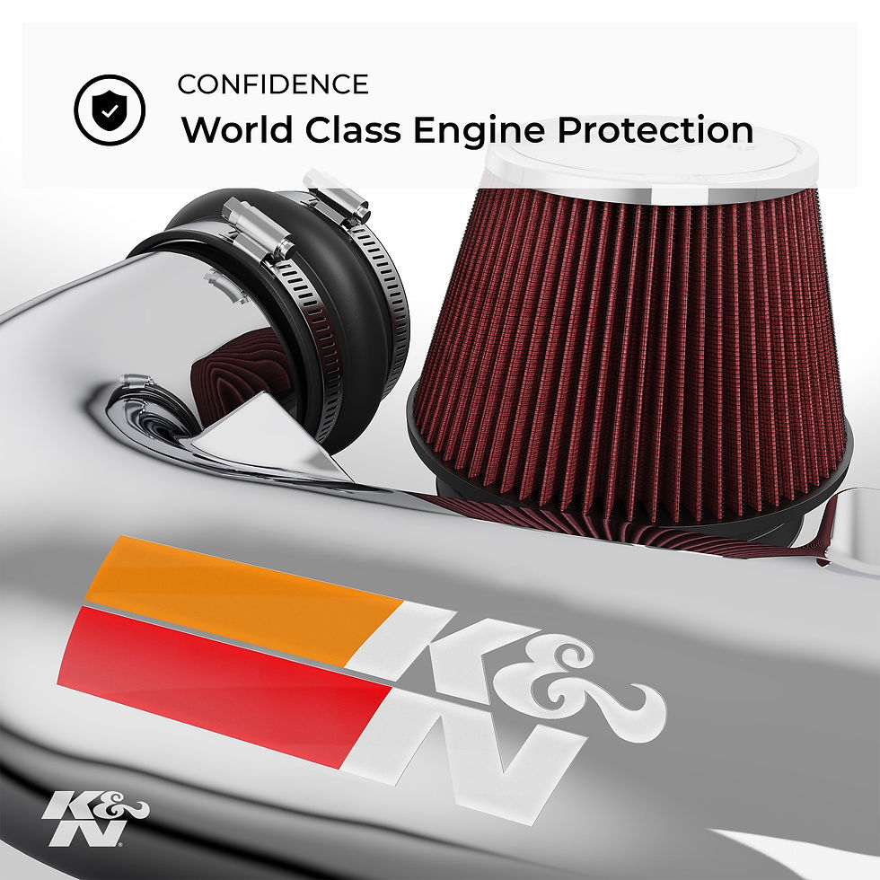 Thumbnail: K&N Cold Air Intake Kit: High Performance, Guaranteed to Increase Horsepowe..