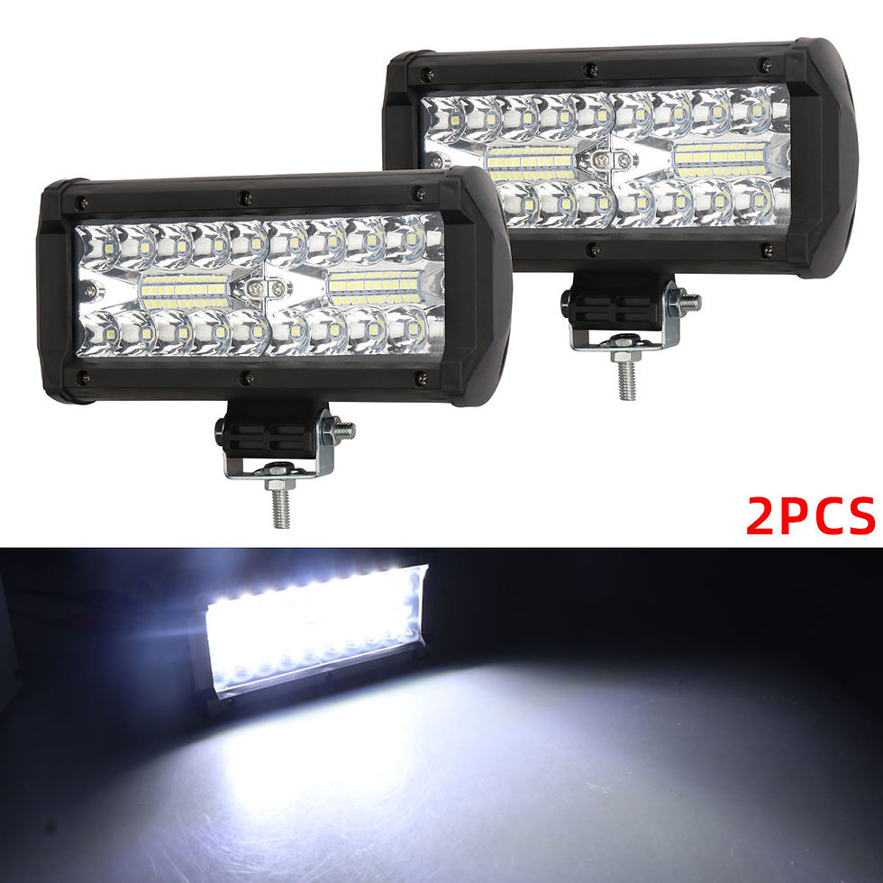 Thumbnail: 2Pcs Car LED Light Bar 4x4 Work Lamp for Offroad Spot Flood Combo Beam Headlight