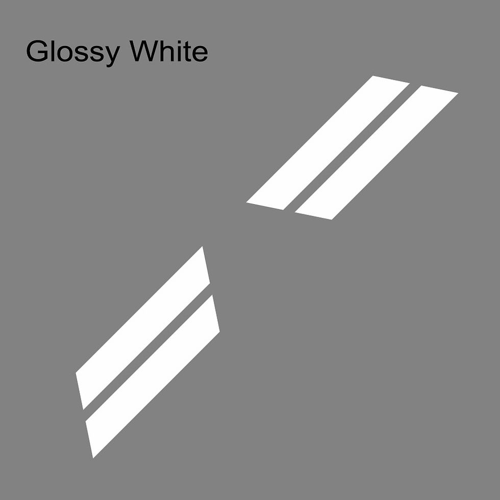 Thumbnail: For Ford Mustang GT500 GT350 GT Car Double Bar Hood Fender PVC Decals Graphics S