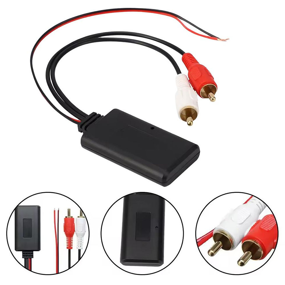Thumbnail: Car Universal Wireless Bluetooth Module Music Adapter Rca Aux Audio Cable Car Un
