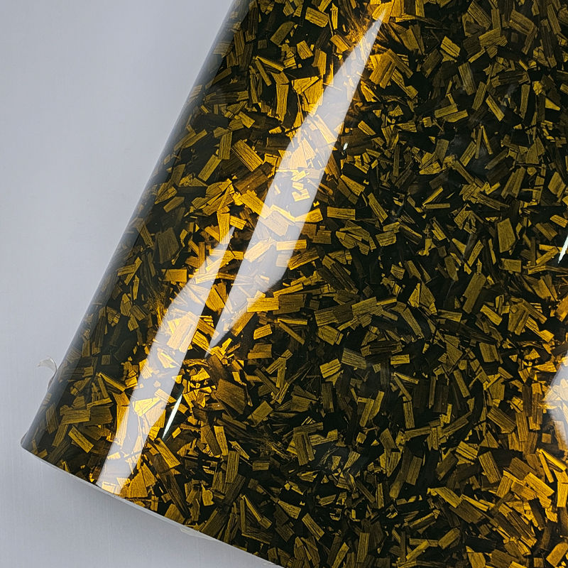 Thumbnail: Carbon Fiber Chopped Strand Forged Vinyl Wrap Film Car Modification Sticker Past