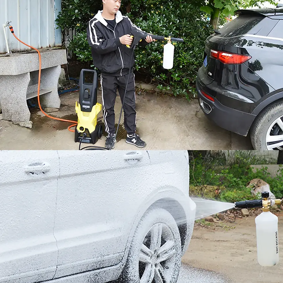 Thumbnail: Pressure Washer Snow Foam Lance Professional Adjustable Foam Cannon White Color