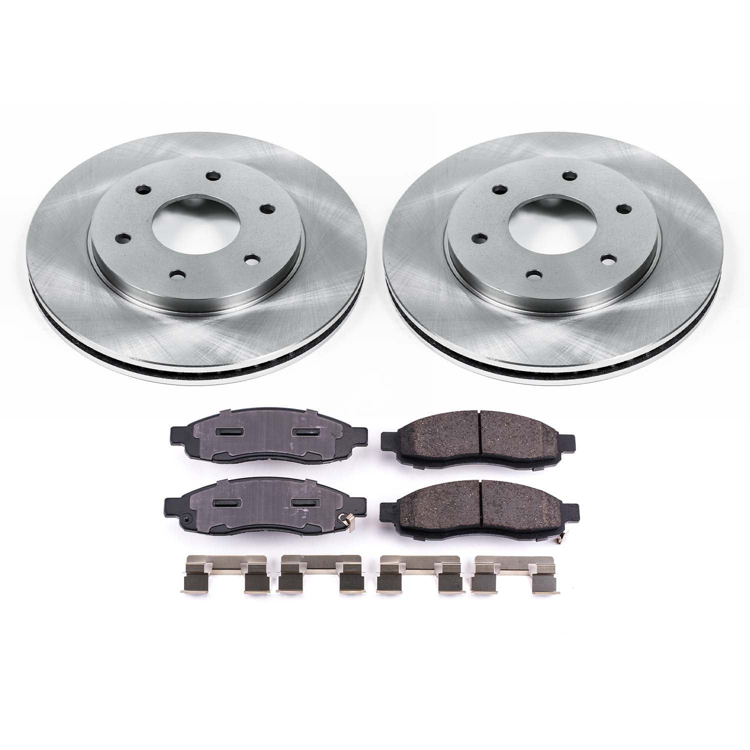 Ultimate Brakes Front Ceramic Brake Pad and Rotor Kit with Hardware WM80031