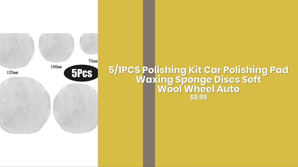 Thumbnail: 5/1PCS Polishing Kit Car Polishing Pad Waxing Sponge Discs Soft Wool Wheel Auto