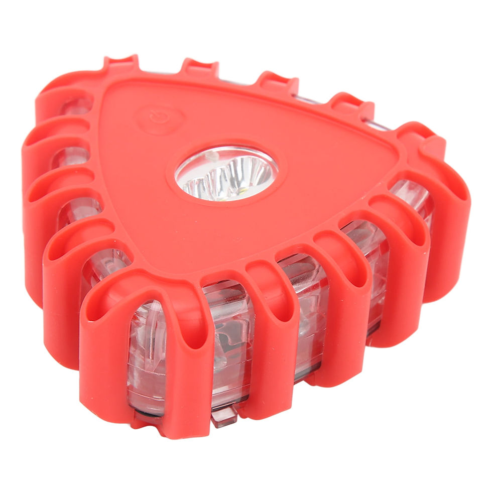 Thumbnail: 3 Pcs Triangle LED Road Flares Roadside Emergency Safety Light Beacon Flash..