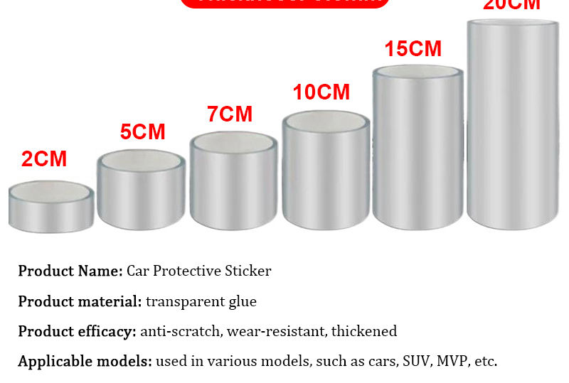 Thumbnail: Car Door Protector Stickers Transparent Car Door Threshold Film Anti Scratch Doo