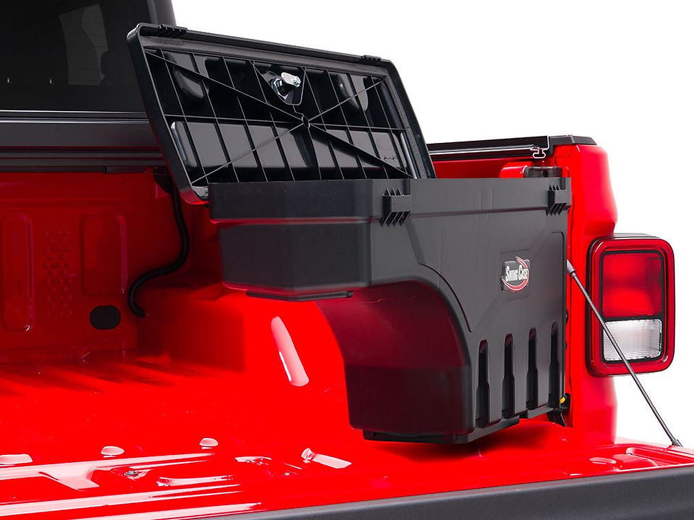 Thumbnail: UnderCover 2020 Jeep Gladiator Passengers Side Swing Case - Black Smooth - ..