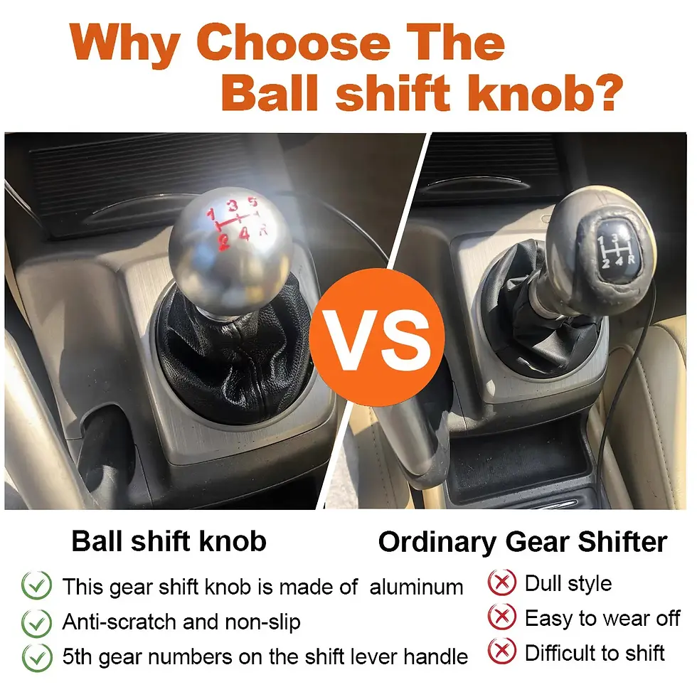 Thumbnail: 5/6/10 Speed Gear Shift Knob Aluminum Car Manual Transmission Automatic Gear Lev