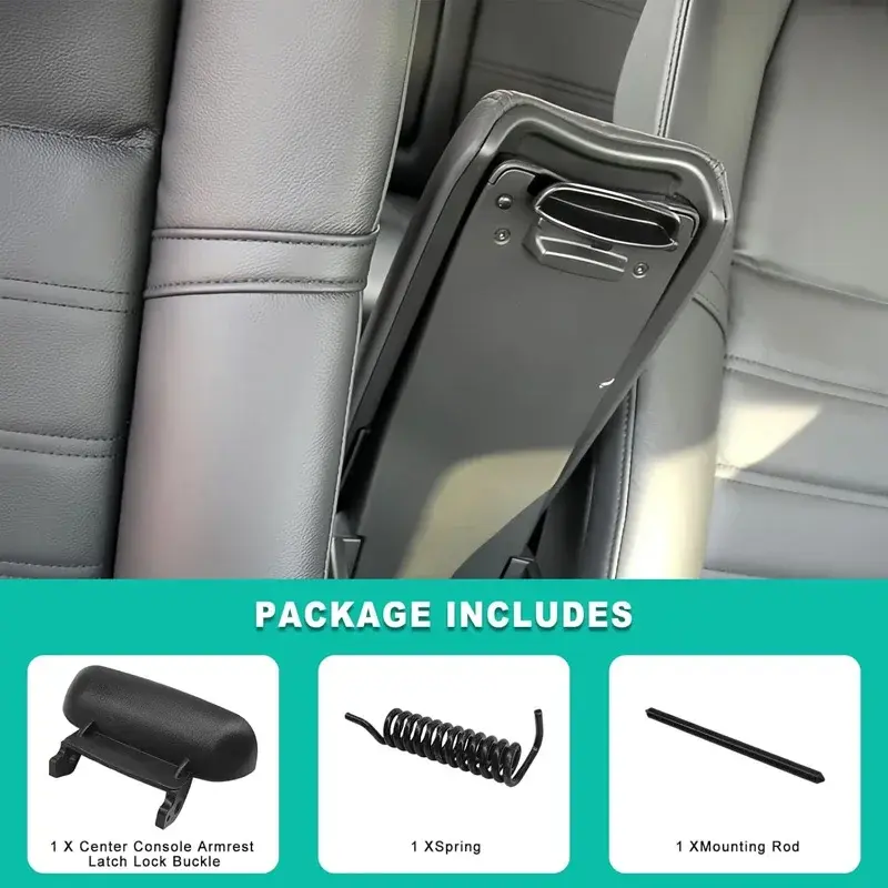 Thumbnail: Car Armrest Cover Lock Center Console Latch Clip For Honda Civic 2006-2011 Cente