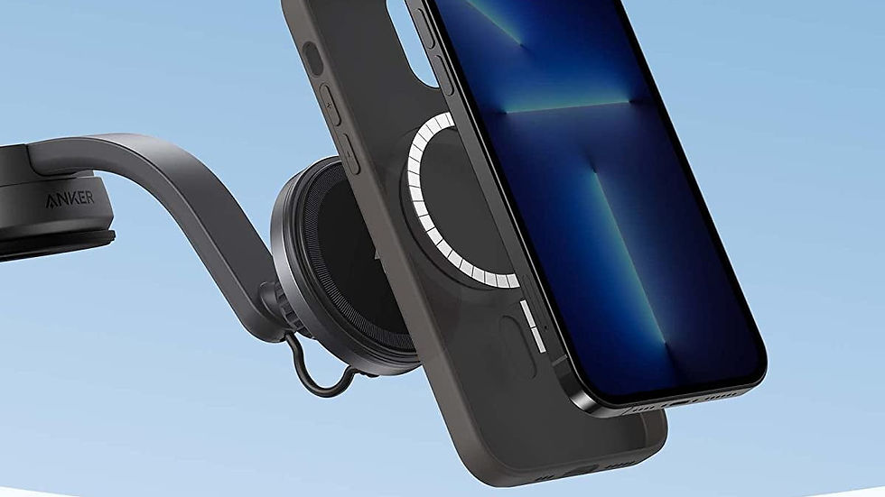 Thumbnail: Anker 613 Magnetic Wireless Charger Car Charging Mount with 2-Port USB Car ..