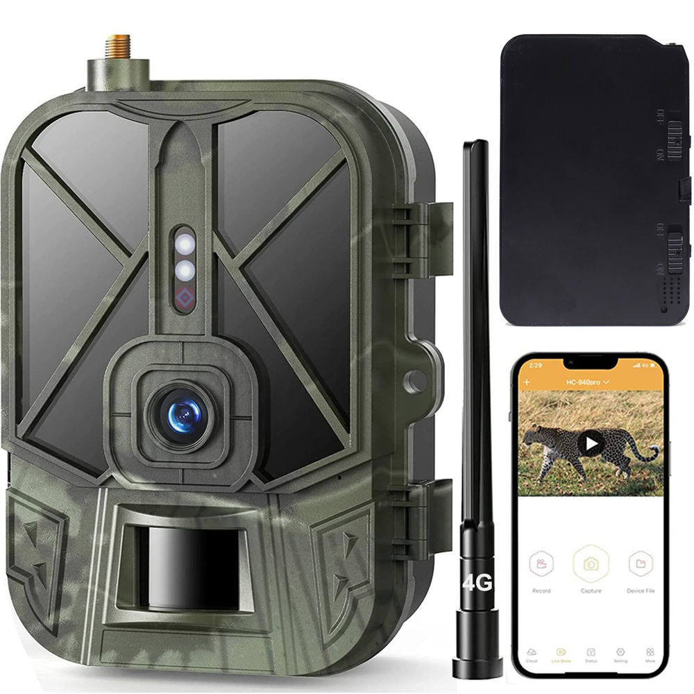 4G HD Live Video Lithium Battery Cellular Trail Camera 50MP 4K Wireless Game App