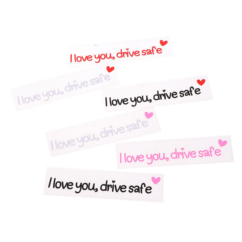 Thumbnail: Women Drivers Car Interior Sticker I Love You Drive Safe Car Mirror Stickers Aff
