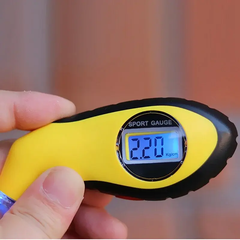 Thumbnail: Auto Motorcycle Tyre Pressure Digital Meter Mini Diagnostic Tool Car Styling Det