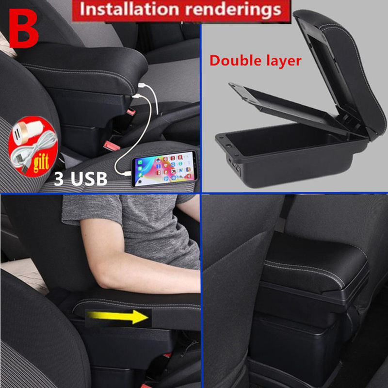 Thumbnail: For Skoda Fabia Armrest For Skoda Fabia 3 III 2015-2021 Car Armrest box Storage