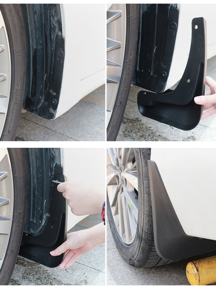 4pcs Set Car Tire Fender Universal Front Rear Wheel Mud Flaps Splash Guards MudF