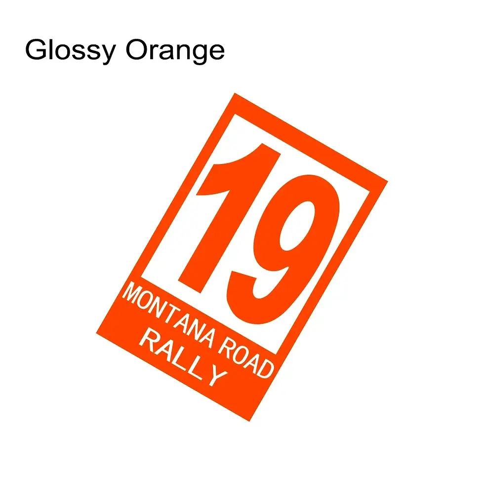Thumbnail: Auto Side Vinyl Decor Decals Number 19 Montana Road Rally Styling Sticker For Ca