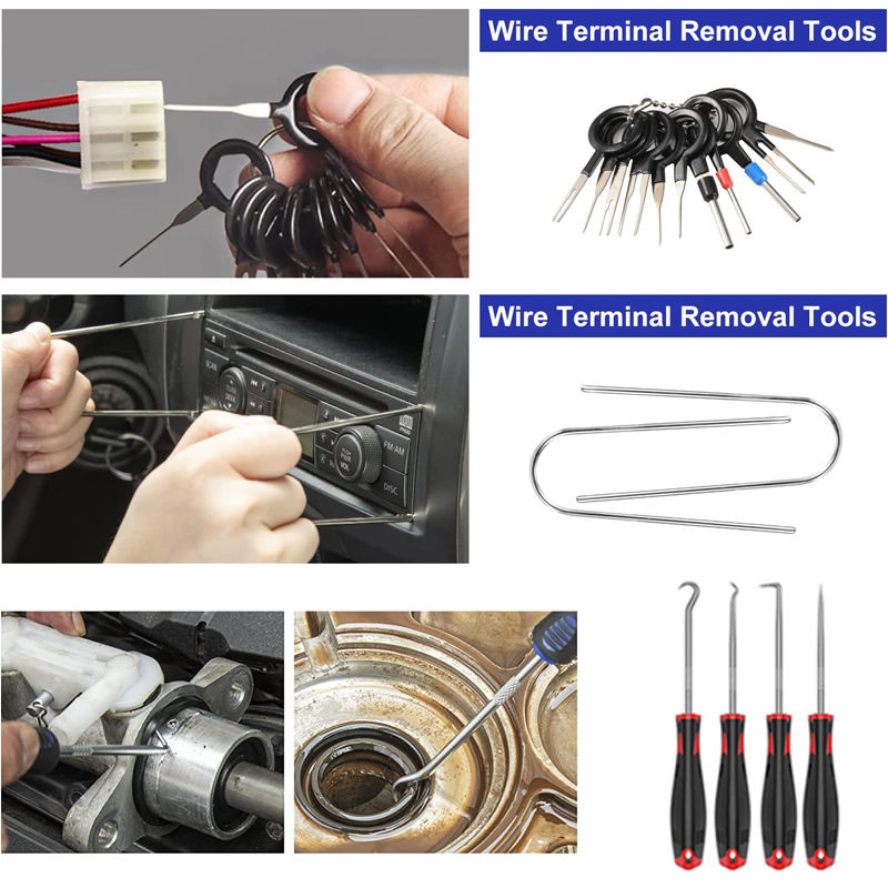 Thumbnail: Car Trim Removal Tool Pry Kit Car Panel Tool Stereo Removal Tool Kit Auto Hand-h