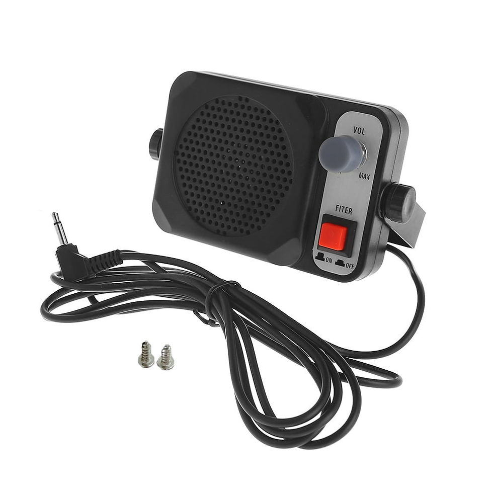 Thumbnail: JUNTEX Heavy Duty TS-650 Mini External Speaker For YAESU ICOM KENWOOD CB Ra..