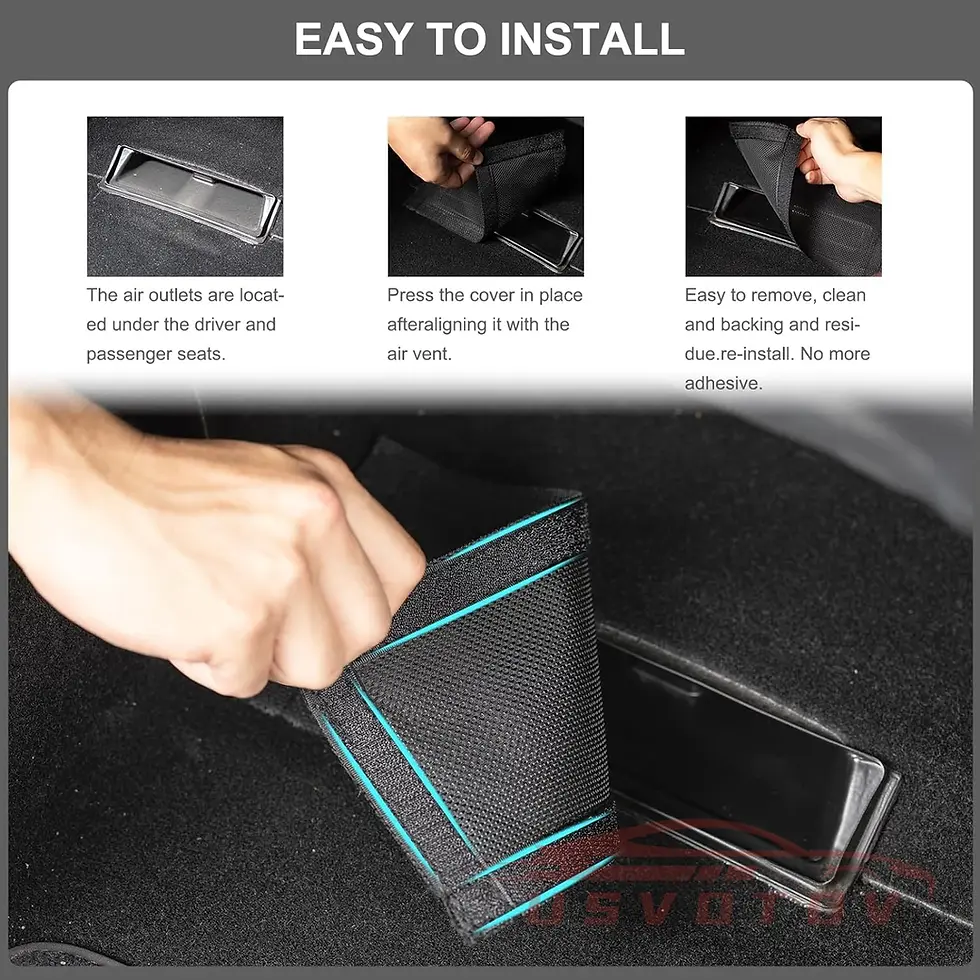 Thumbnail: Air Outlet Cover For Tesla Model 3 Y Under Seat Anti-Blocking Dust Protective Ne