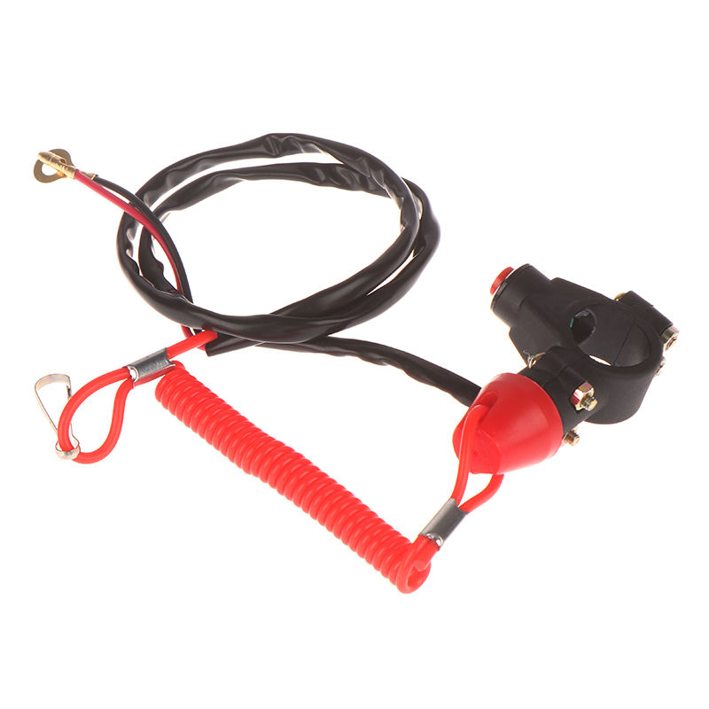Thumbnail: ATV Motorcycle Boat Tether Lanyard Emergency Kill Stop Engine Switch Push Button