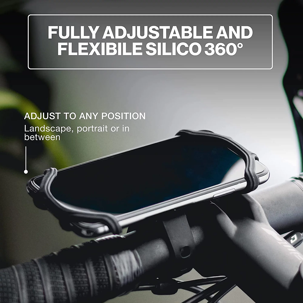 Thumbnail: Bike Phone Mount Non-Slip Bicycle Scooter Cellphone Holder Medium