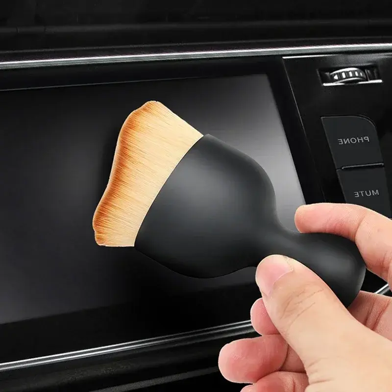 Thumbnail: Car Vent Cleaning Soft Brush with Casing Car Interior Cleaning Tool Artificial C