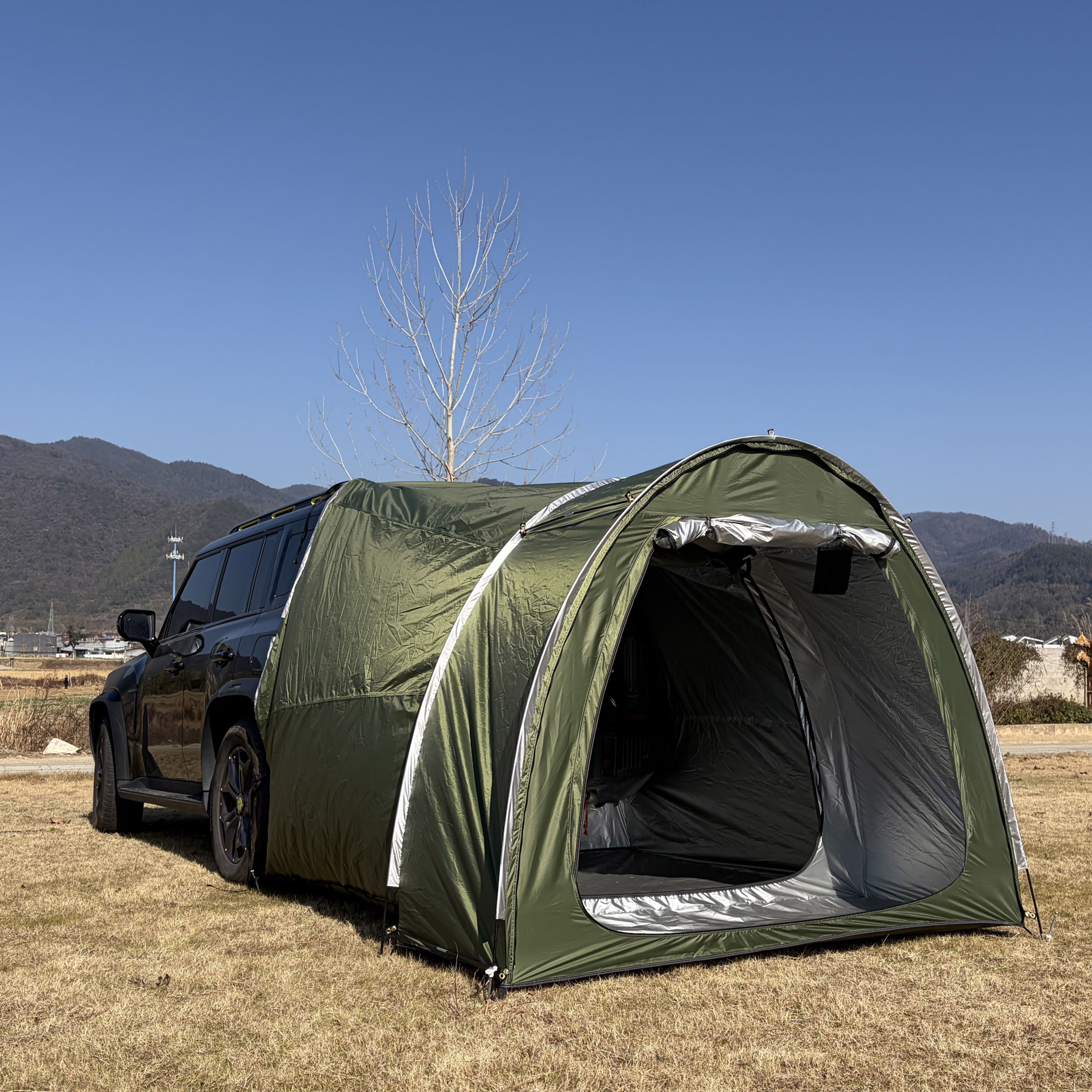 SUV Tent,2 Person Car Tent for Family, Waterproof & Windproof for Car Camping, C