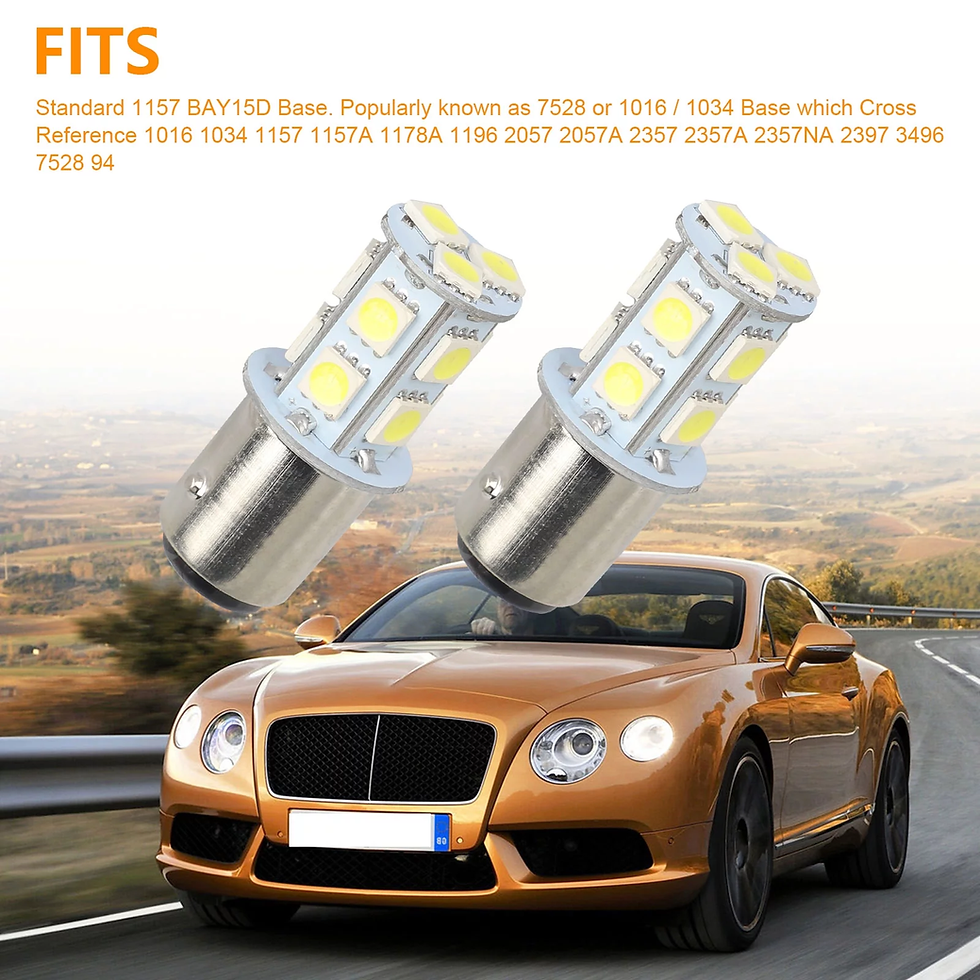 Thumbnail: 10Pcs 1157 LED Bulb,  2057 2357 7528 BAY15D Turn Signal Parking Lights LED Tail 
