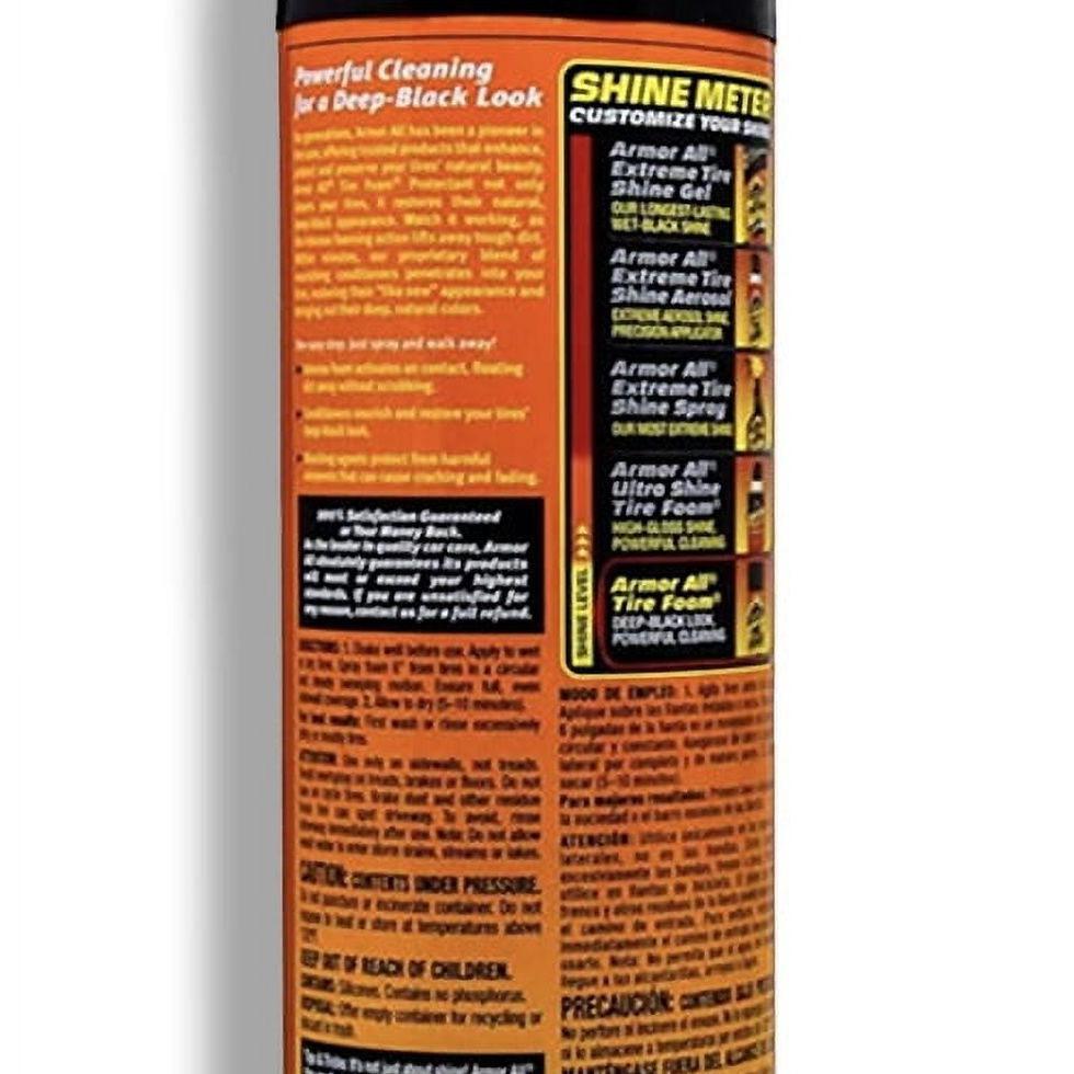 6 Pack Armor-All 40320 Tire Foam Protectant - 20 oz Aerosol