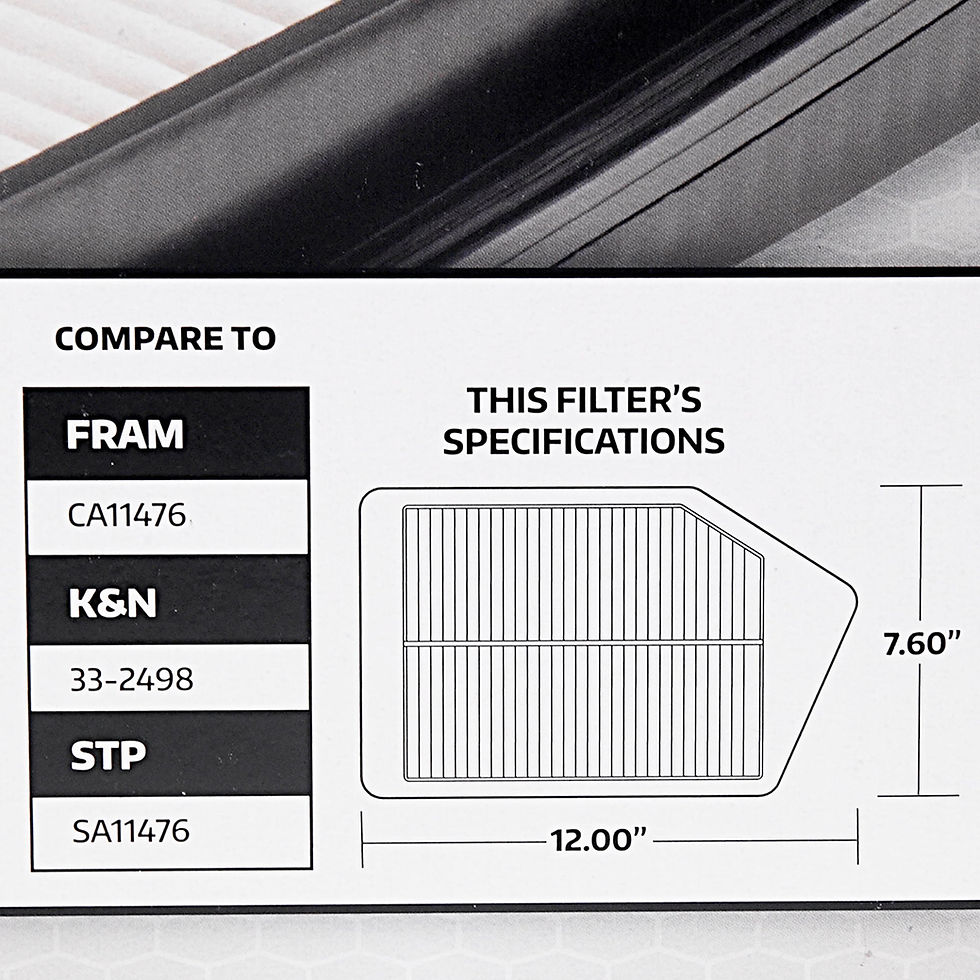 Thumbnail: Super Tech 1755 Engine Air Filter, Replacement Filter for Honda Fits select..