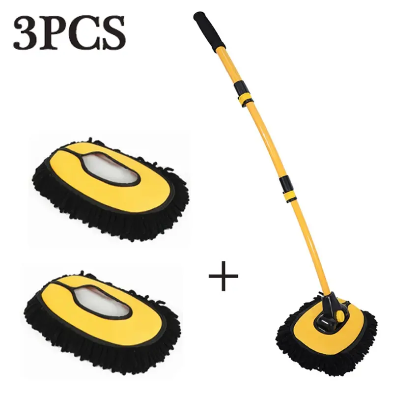 Thumbnail: New Car Wash Mop Cleaning Brush Telescoping Long Handle Cleaning Mop Retractable