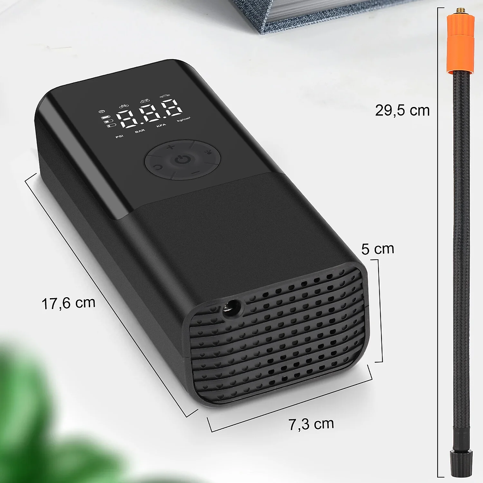 Thumbnail: Tire Inflator Portable Air Compressor, for Car Tires with Automatic Shutoff, 150