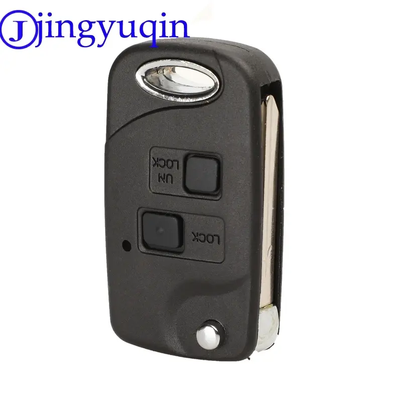 Thumbnail: Jingyuqin Remote Folding Flip Car Key Shell Case for Toyota Yaris Carina