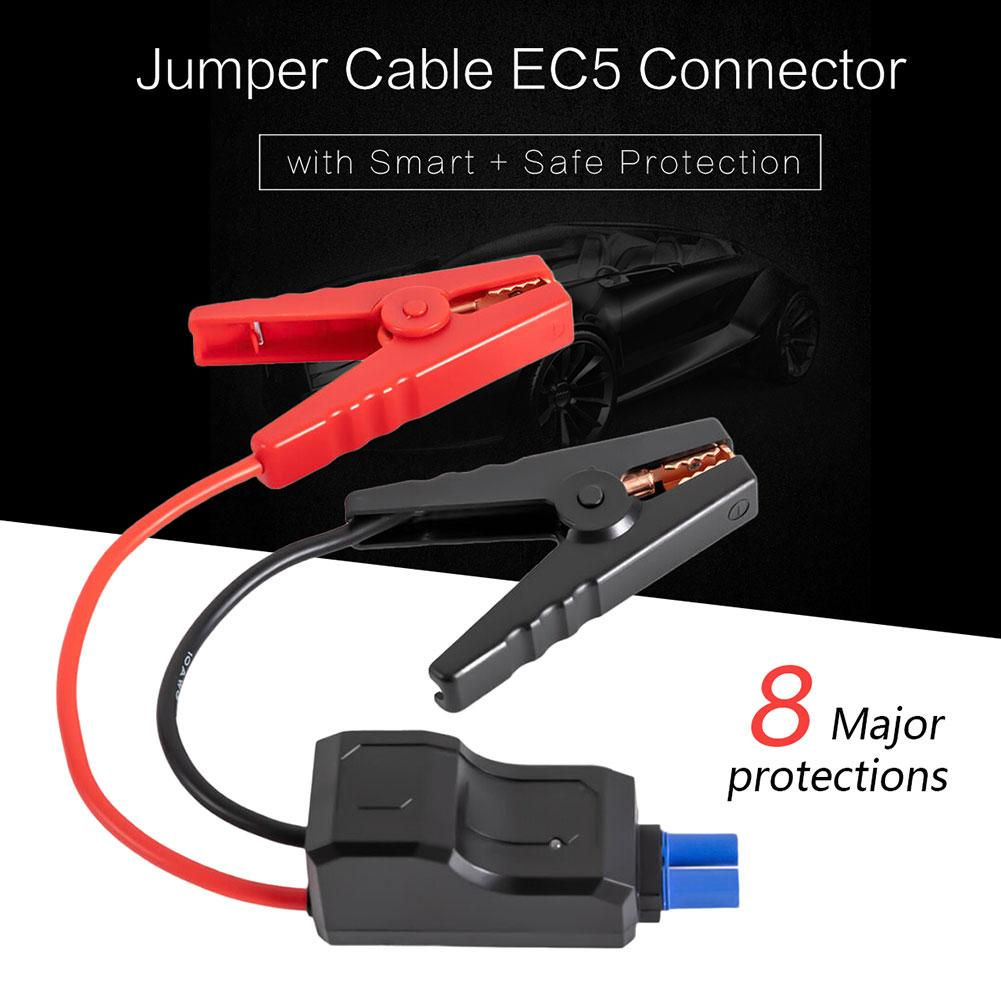 Jump Starter Cable with Clamps Booster Cable with EC5 Plug Connector and Prevent