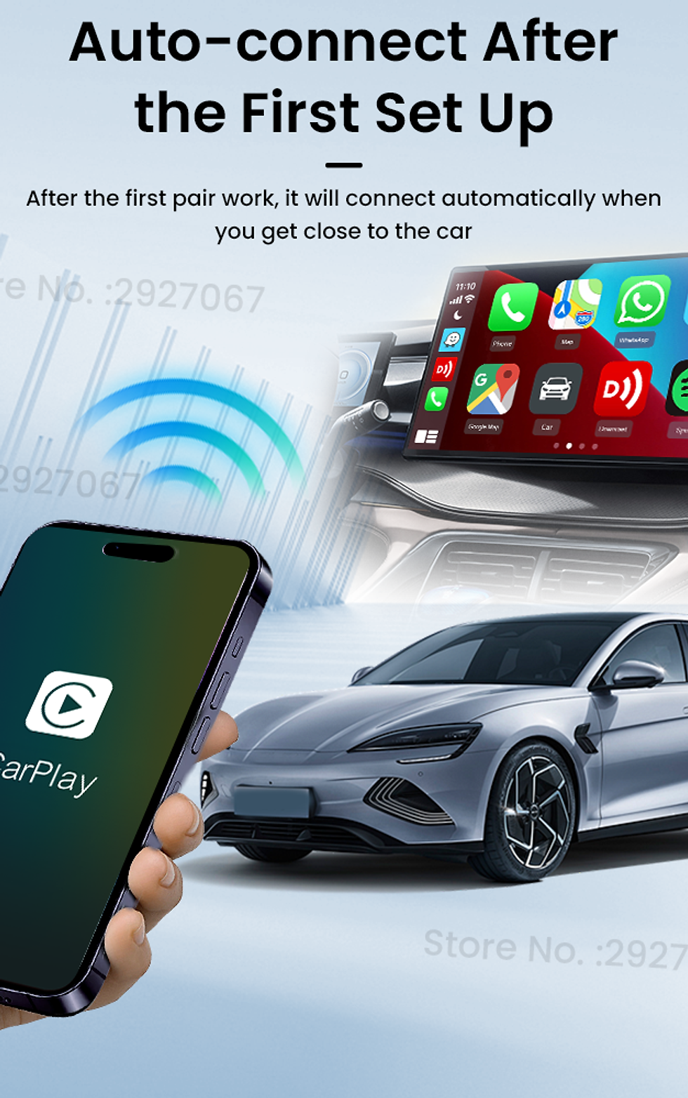 Thumbnail: CarlinKit MINI 5.0 Pro Wireless CarPlay Adapter Plug & Play Smart CarPlay Box US